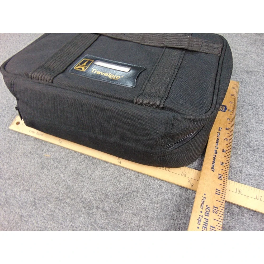 Travelpro Computer Office Bag Mens Black Solid Laptop Case Business Travel Tech